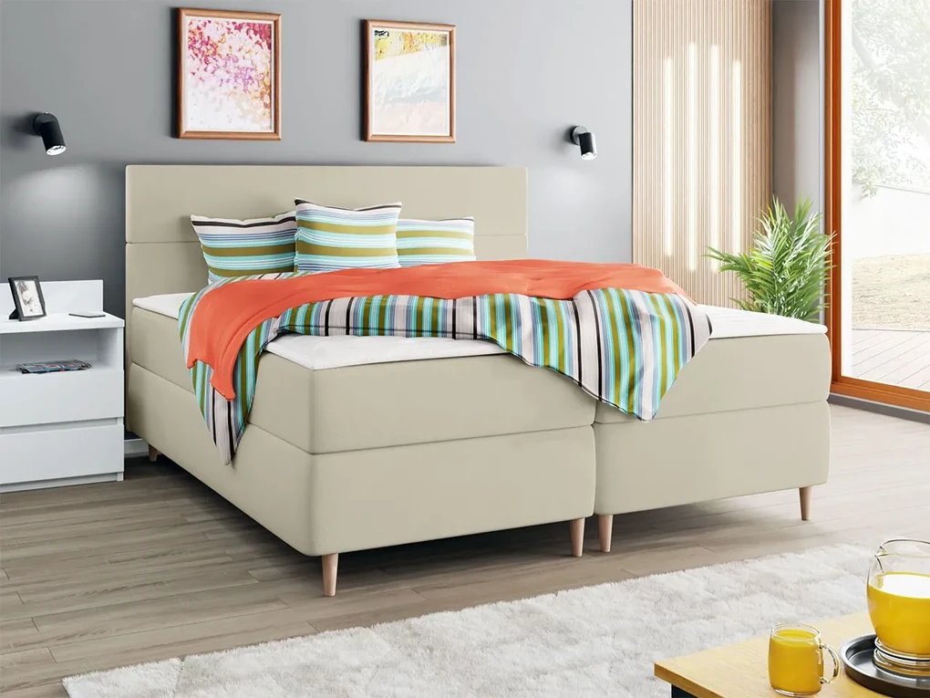 Kontinentálna posteľ Siveso, Rozmer postele: 160x200, Dostupné poťahy: Itaka 15