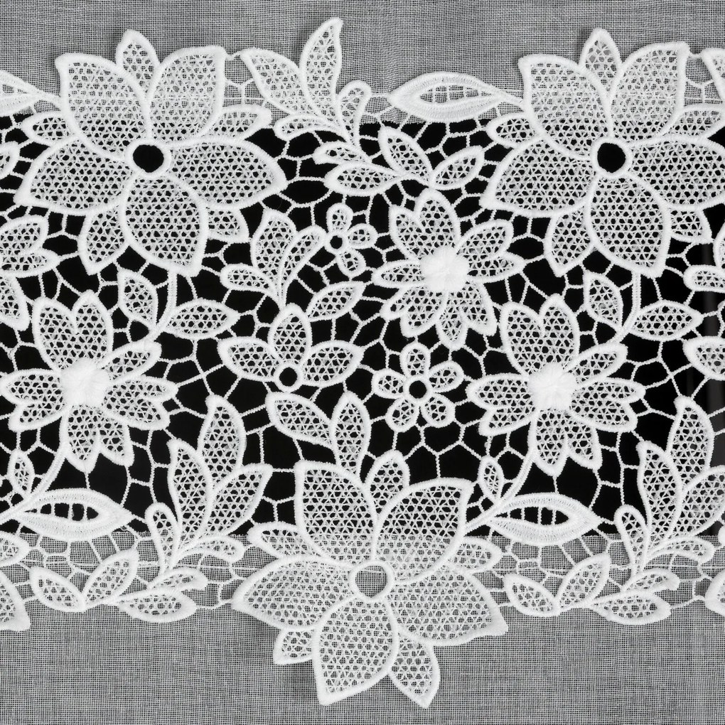 ZÁCLONA NA KRÚŽKOCH ARTEMIDA 140X250 CM BIELA