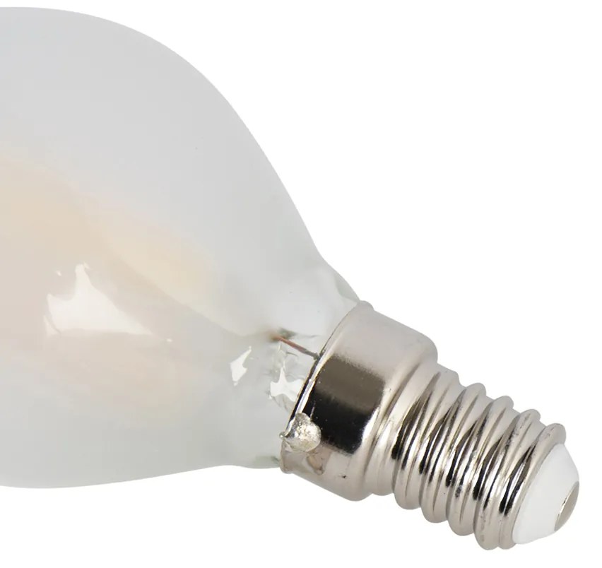 Sada 4 LED žiaroviek E14 P45 matná 3,5W 360lm 2700K