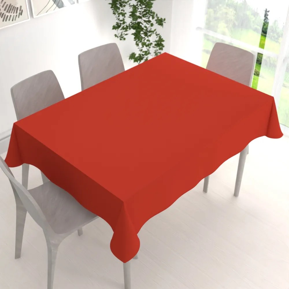 Biante Dekoračný obdĺžnikový obrus Rongo RG-088 Tehlovo červený 80x120 cm
