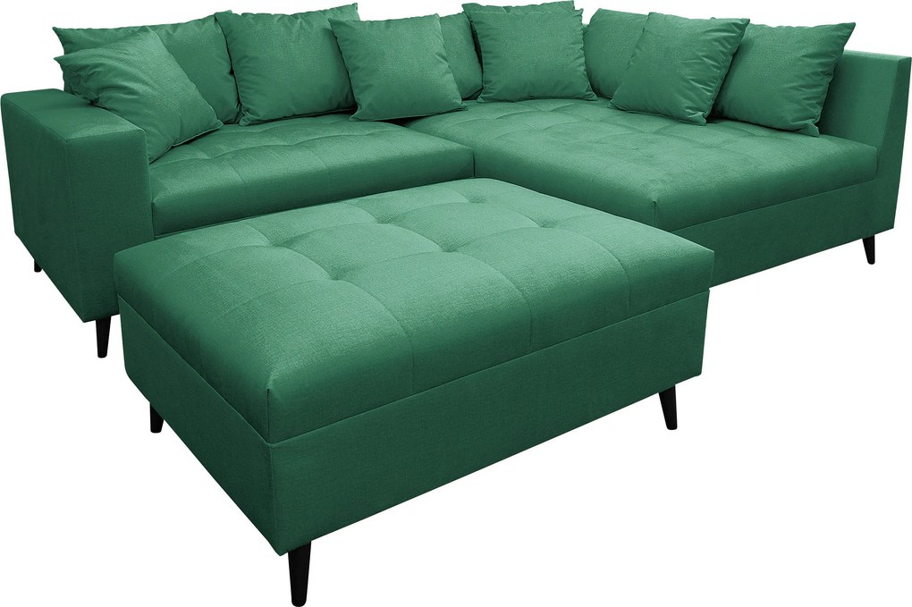 XXXLutz ROHOVÁ SEDAČKA, textil, zelená MID.YOU - Sedačky - 001628000302