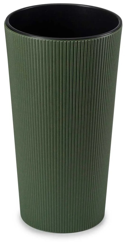 PLASTOVÝ KVETINÁČ URBANIKA ECO SADA 2KS 57X30 CM+46,6X25,5 CM ZELENÁ