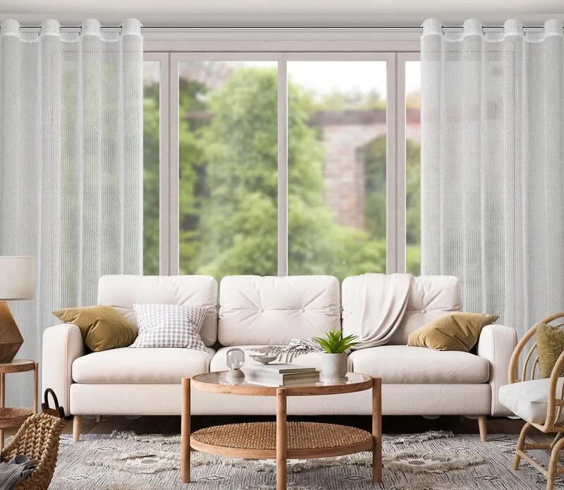 ZÁCLONA ATENA 140 X 260 CM BIELA