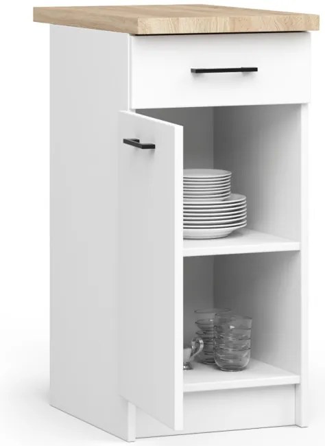 Spodná kuchynská skrinka s doskou OLIWIA S50 SZ1 biela