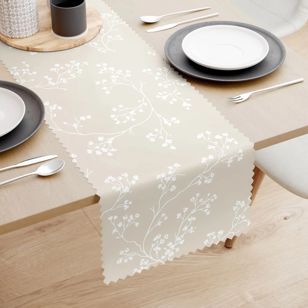 Goldea behúň na stôl teflónový - popínavé rastliny 50x120 cm