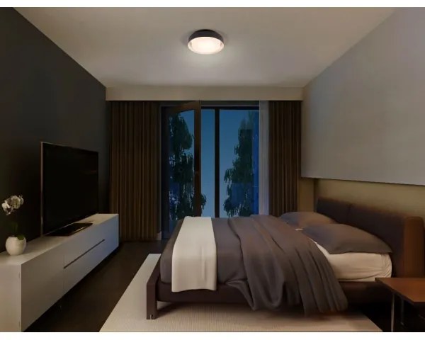 Ledvance - Stropné svietidlo ORBIS MADRID 2xE27/10W/230V čierna