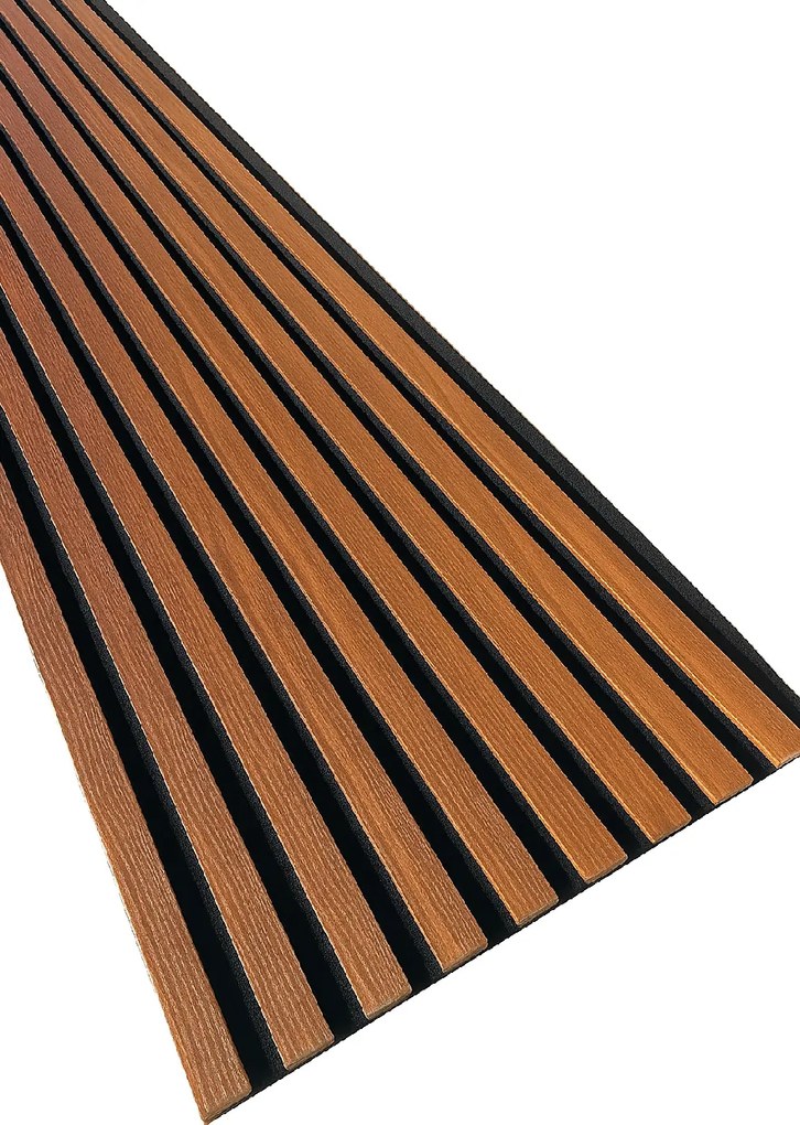 3D Drevené lamely na stenu na filci 255x46cm - Orech TOSKÁNSKY