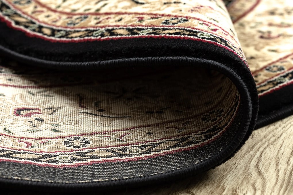 Okrúhly koberec ROYAL ADR model 521 čierny