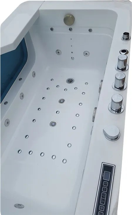 BPS-koupelny Hydromasážna vaňa HYD-NE912WH 170x90 BIELA s ohrevom vody