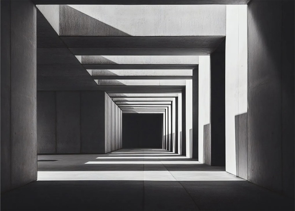 Obraz - Štvorcový tunel (70x50 cm)