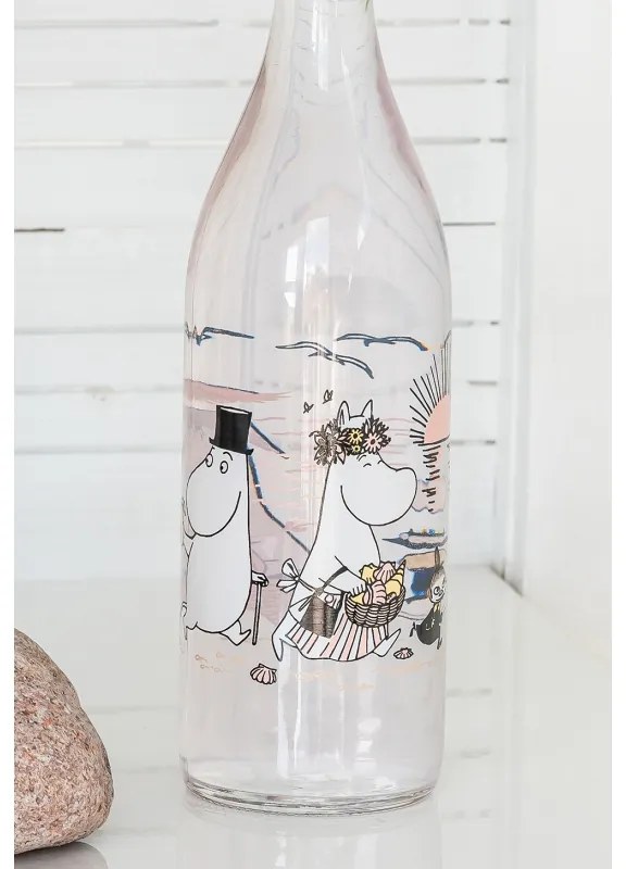 Sklenená fľaša Moomin Beach 1l