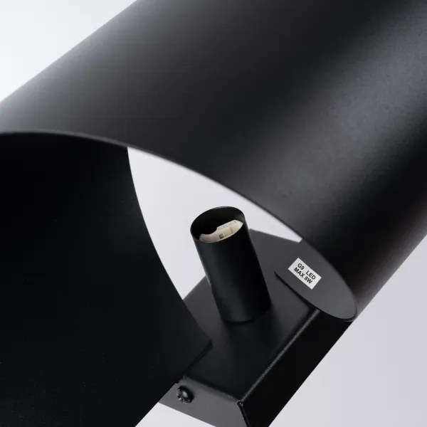 Sollux SL.1309 - Nástenné svietidlo TALASSA 1xG9/8W/230V čierna