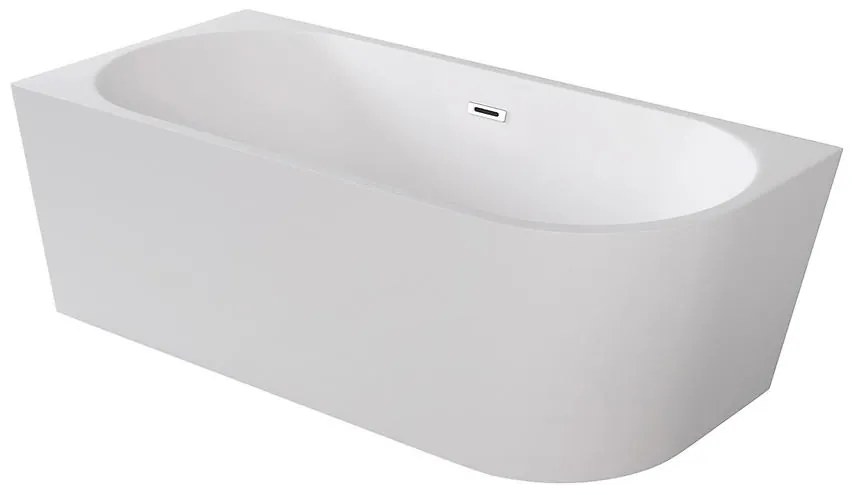 Voľne stojaca vaňa rohová Zoya 170/80 L+Klik-Klak s obdĺžnikovým prepadom Slim chróm