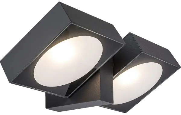 Rabalux 77101 - LED Vonkajšie nástenné svietidlo TELDE 2xLED/7W/230V IP54 antracit