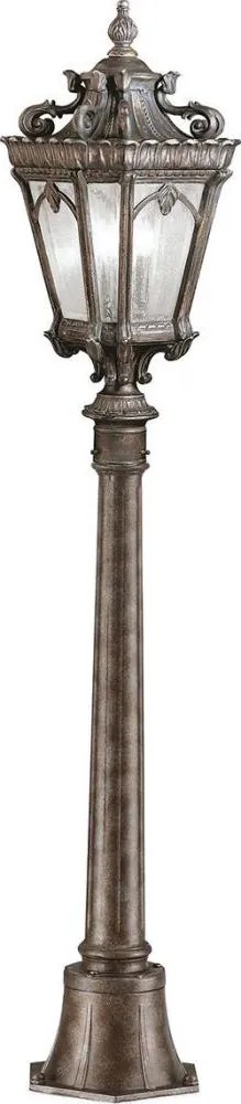 Kichler KL-TOURNAI4-M - Vonkajšia lampa TOURNAI 1xE27/60W/230V IP44 bronzová