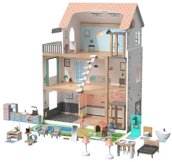 lupilu® Drevený domček pre bábiky XXL (100393928)