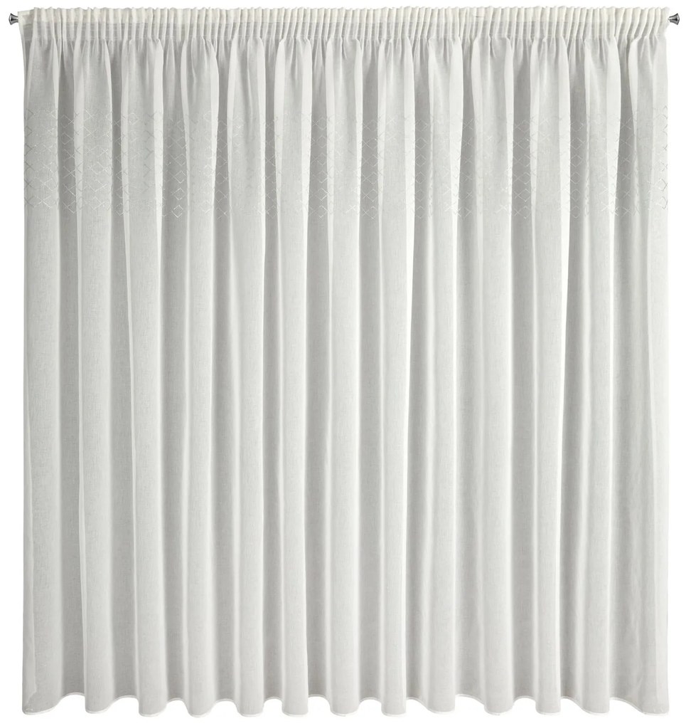 ZÁCLONA NA PÁSKE KLEO 350X270 CM BIELA