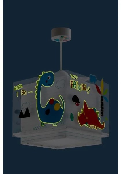 Dalber D-73452 - Detský luster DINOS 1xE27/60W/230V