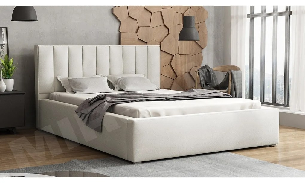 Čalúnená posteľ s úložným priestorom a roštom Sonden, Rozmer postele: 180x200, Dostupné poťahy: Victoria 14 869