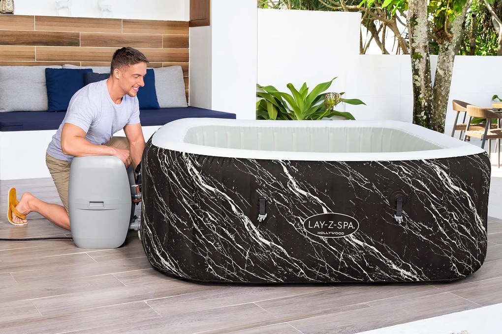 BESTWAY Lay-Z-Spa Hollywood Luxe AirJet Vírivka, 180 x 180 x 66 cm, 6 osôb 6001F