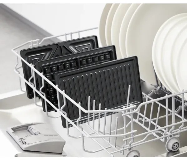 Tefal - Hriankovač ULTRA COMPACT 3v1 700W/230V čierna/chróm