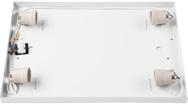 Stropné svietidlo OAK SQUARE 4xE27/15W/230V 45x45 cm dub