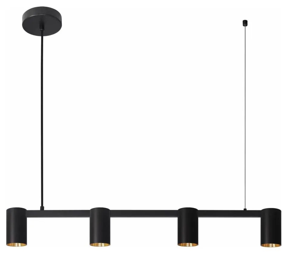 Polux Luster na lanku MARIBEL 4xGU10/10W/230V čierna SA2032