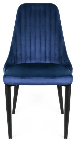 Stolička LOUIS zamatová granátová ALL 925478