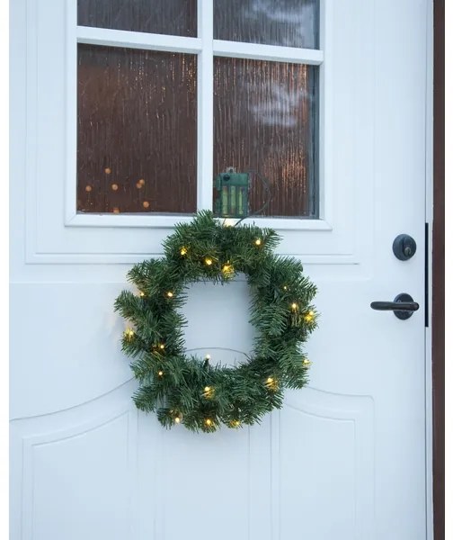 Eglo 410926 - LED Vonkajší vianočný veniec so senzorom 20xLED/0,064W/3xAA IP44