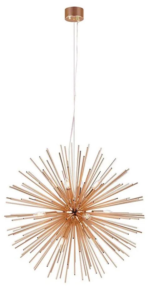 Markslöjd 107752 - Luster na lanku SOLEIL 12xE14/20W/260V rose gold