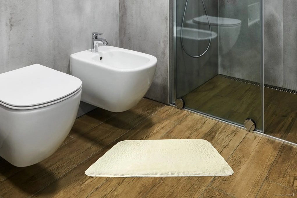 Kúpeľňová predložka Rabbit New ivory, 60x90, biela, kúpeľňa, BO-MA