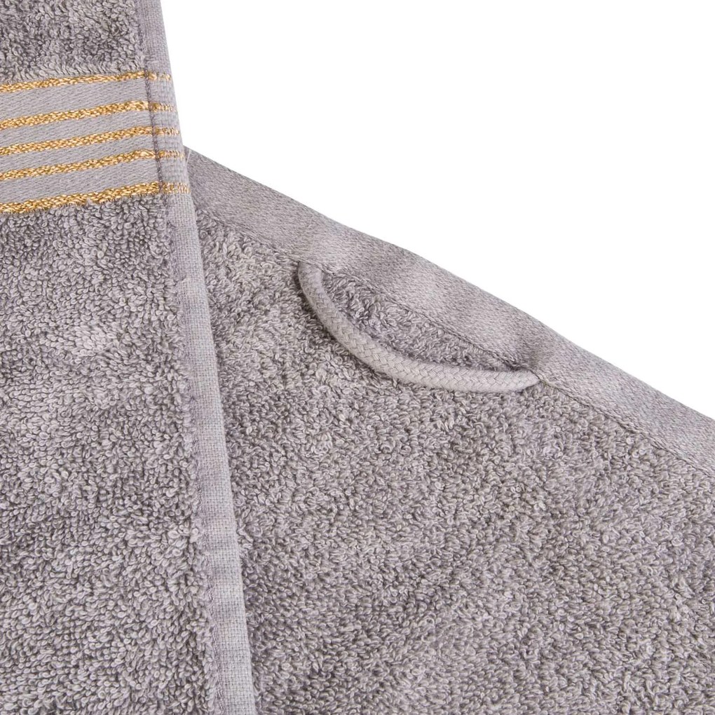 BAVLNENÝ UTERÁK TIWANO 70X140 CM SIVÁ