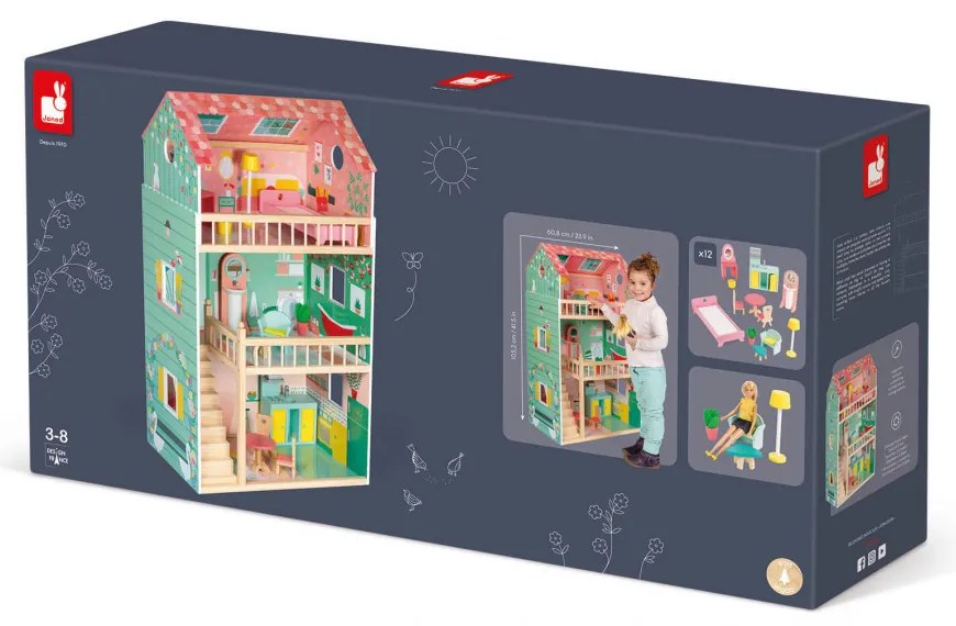 Drevený domček pre bábiky - Happy Day