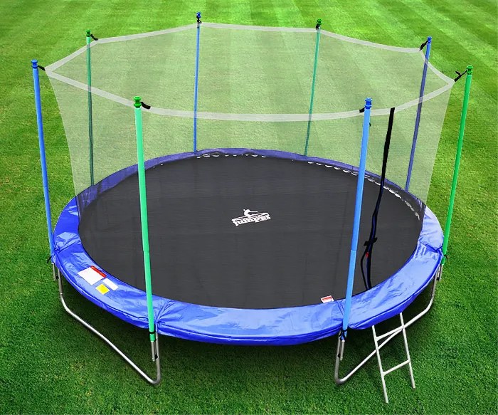 Trampolína Jumper 366 cm - čierna / modrá