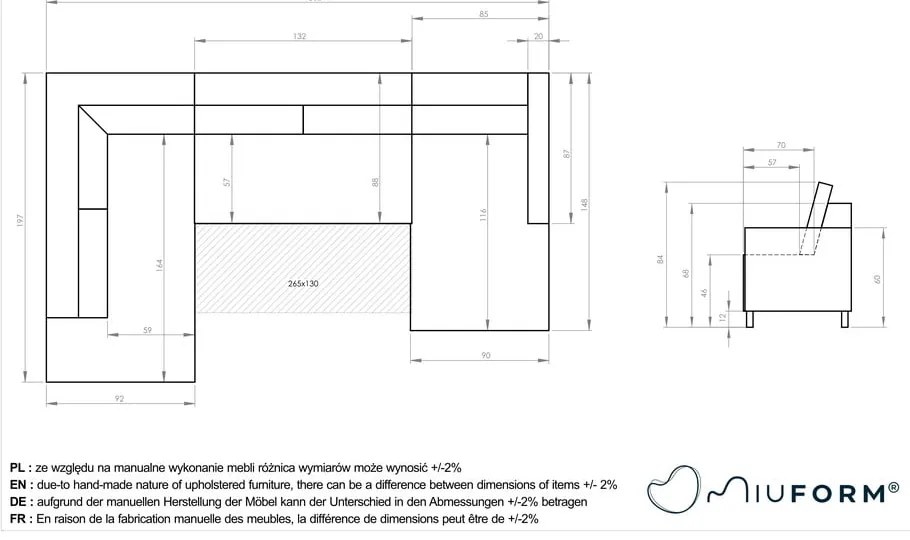 Tmavozelená menčestrová rozkladacia rohová pohovka (ľavý roh) Lofty Lilly – Miuform