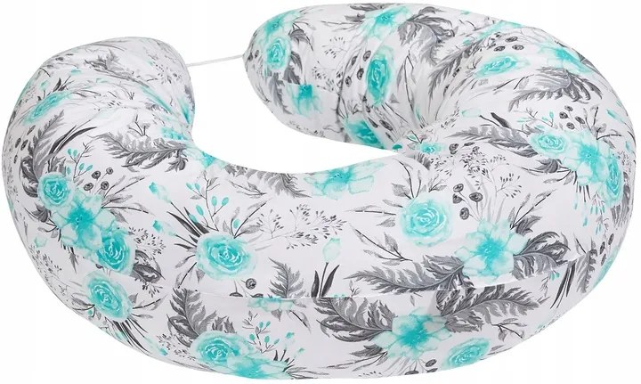 Dojčiaci vankúš BABYMAM PREMIUM - Kvety v záhrade mätovej