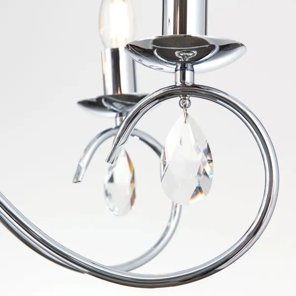 Orion LU 1658/5 - Krištáľový luster na reťazi ALESSIA 5xE14/40W/230V lesklý chróm