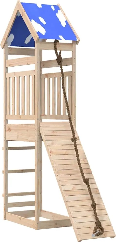 vidaXL Vonkajšia súprava na hranie masívna borovica