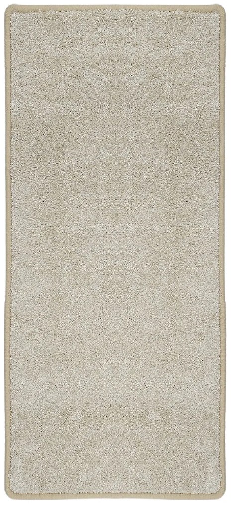 Vopi, Koberec behúň na mieru Capri Lux cream, šíre 40 cm, béžová, chodba / predsieň