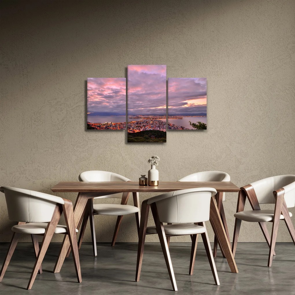 Obraz - Súmrak nad mestom (90x60 cm)