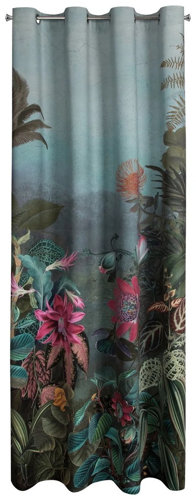 ZATEMŇOVACÍ ZÁVES NA KRÚŽKOCH ALINE 140X250 CM VZOROVANÁ