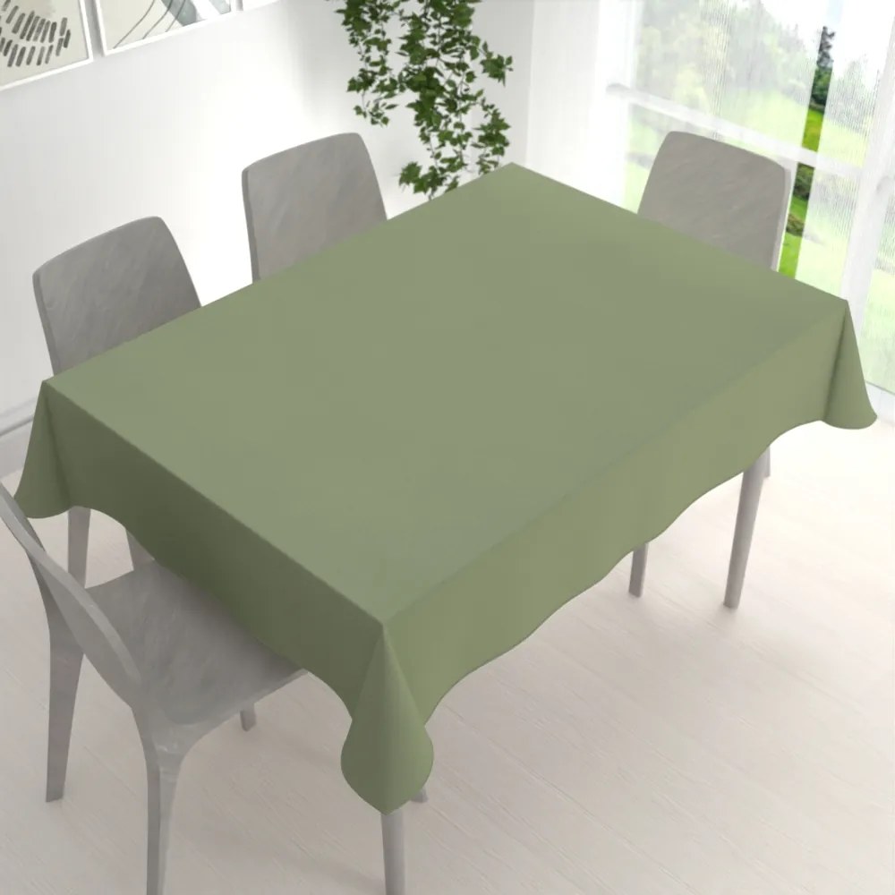Biante Dekoračný obdĺžnikový obrus BKU-118 Sivozelený 120x160 cm