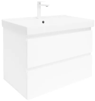 Kúpeľňová skrinka s umývadlom SAT B-Way 79x50x45 cm biela lesk BWAY280WU1BBI, 1 ks