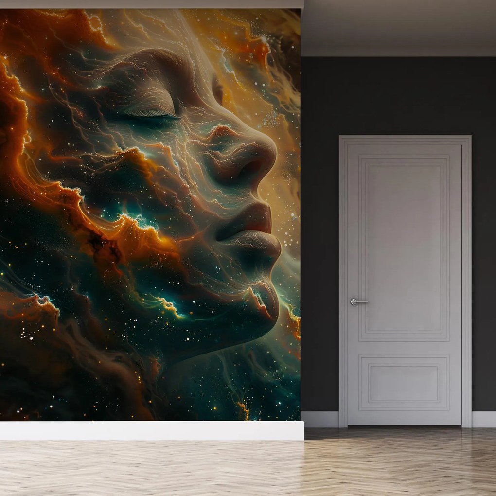 Fototapeta - Tvár vo vesmíre (147x102 cm)