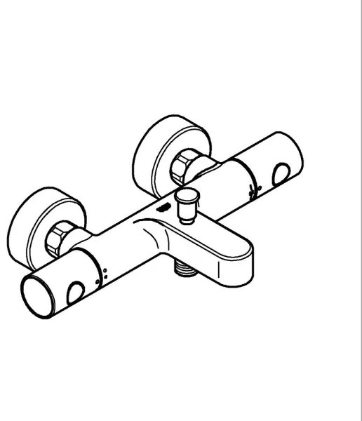 GROHE 34766000 - Termostatická vaňová batéria GROHTHERM 800 COSMOPOLITAN DN 15 chróm