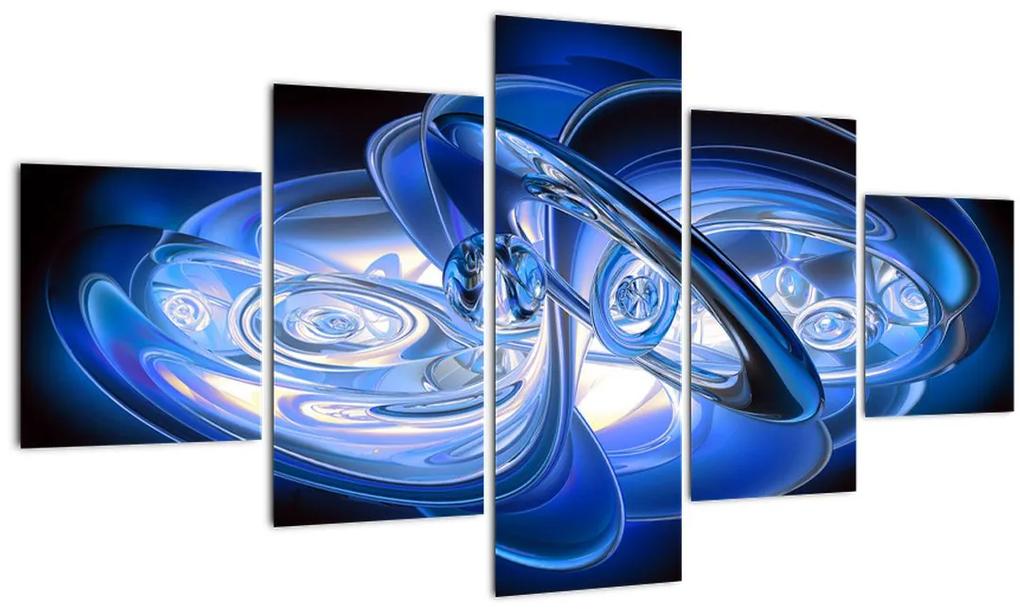 Modrý abstraktný obraz (125x70 cm), 40 ďalších rozmerov