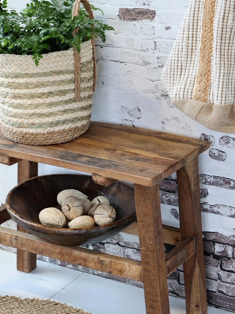 Hnedá drevená lavica Grimaud Unit - 60*30*50 cm