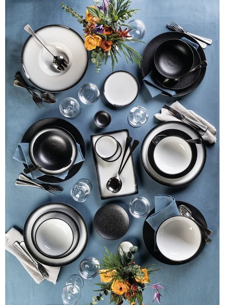 Čierny keramický tanier ø 27 cm Caviar – Maxwell &amp; Williams