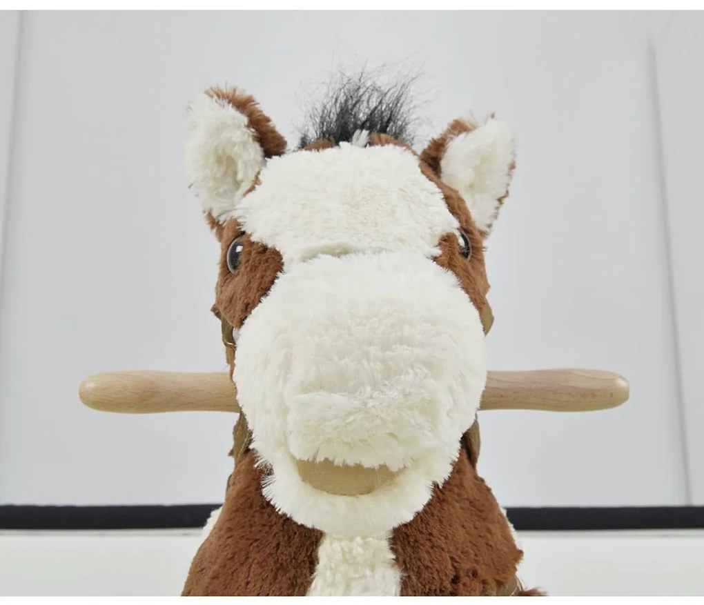 Hojdací koník s melódiou Milly Mally Jurášek tmavo hnedý