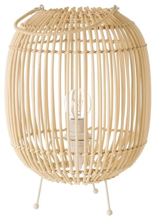 Ratanová stolová lampa v prírodnej farbe s ratanovým tienidlom (výška 30,5 cm) Natural Way – Casa Selección